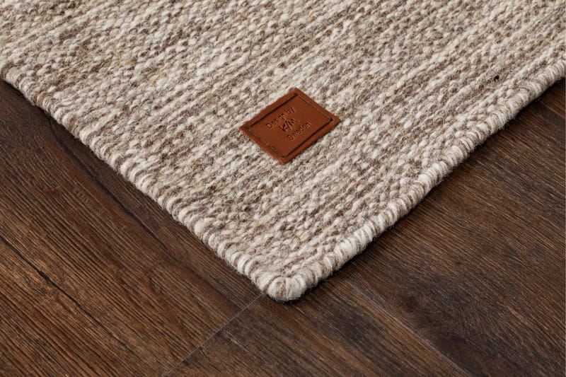 Villamatto Birka 75x150 cm Tumma Pellava - Tummapellava - Kodintekstiilit & matot - Matto - Moderni matto - Villamatto