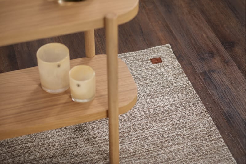 Villamatto Birka 75x150 cm Tumma Pellava - Tummapellava - Kodintekstiilit & matot - Matto - Moderni matto - Villamatto