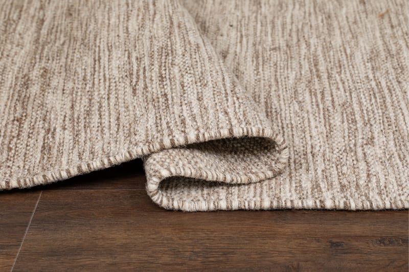 Villamatto Birka 75x230 cm Tumma Pellava - Tummapellava - Kodintekstiilit & matot - Matto - Moderni matto - Villamatto
