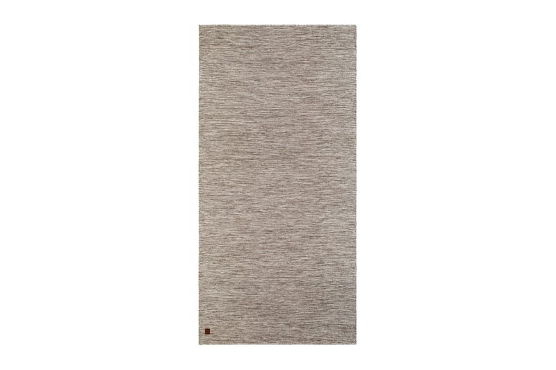 Villamatto Birka 75x230 cm Tumma Pellava - Tummapellava - Kodintekstiilit & matot - Matto - Moderni matto - Villamatto