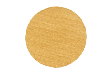 Villamatto Birka Pyöreä Ø200 cm Okra