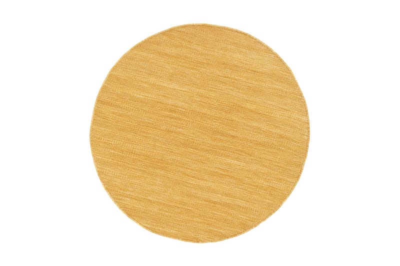 Villamatto Birka Pyöreä Ø200 cm Okra, Okra