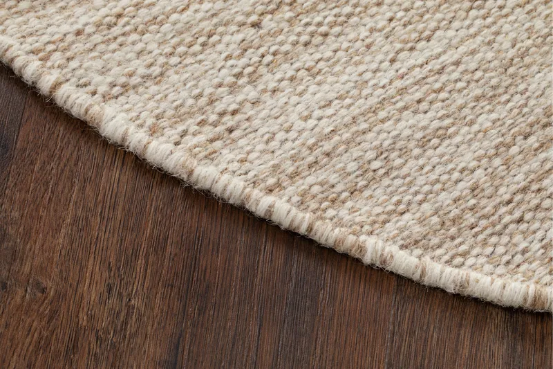 Villamatto Birka Pyöreä Ø120 cm Luonnollinen - Luonnonväri - Kodintekstiilit & matot - Matto - Moderni matto - Villamatto