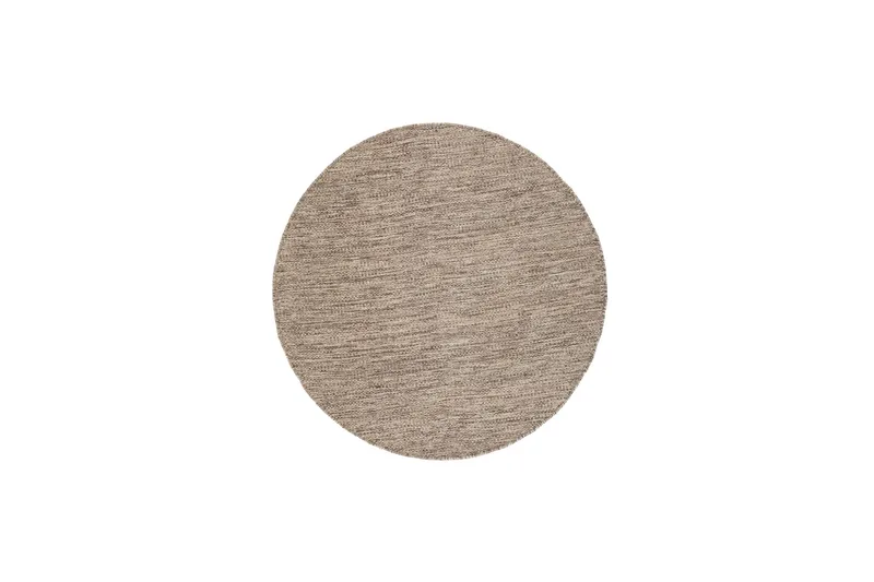 Villamatto Birka Pyöreä 160 cm - Tummapellava - Kodintekstiilit & matot - Matto - Moderni matto - Villamatto