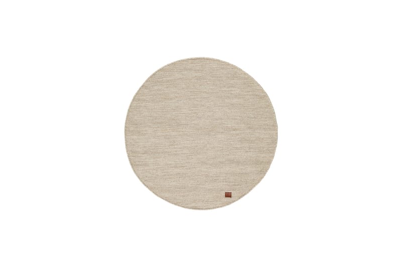 Villamatto Birka Pyöreä Ø120 cm Pellava - Pellavanväri - Kodintekstiilit & matot - Matto - Moderni matto - Villamatto