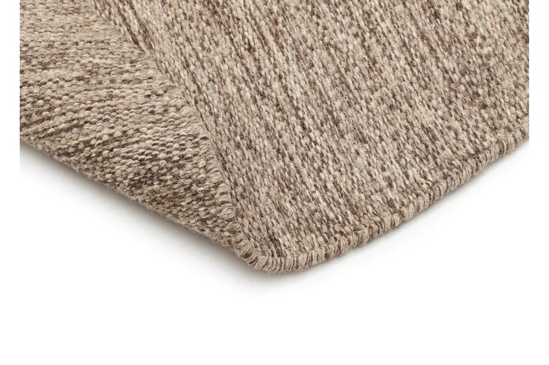 Villamatto Birka Pyöreä 160 cm - Tummapellava - Kodintekstiilit & matot - Matto - Moderni matto - Villamatto