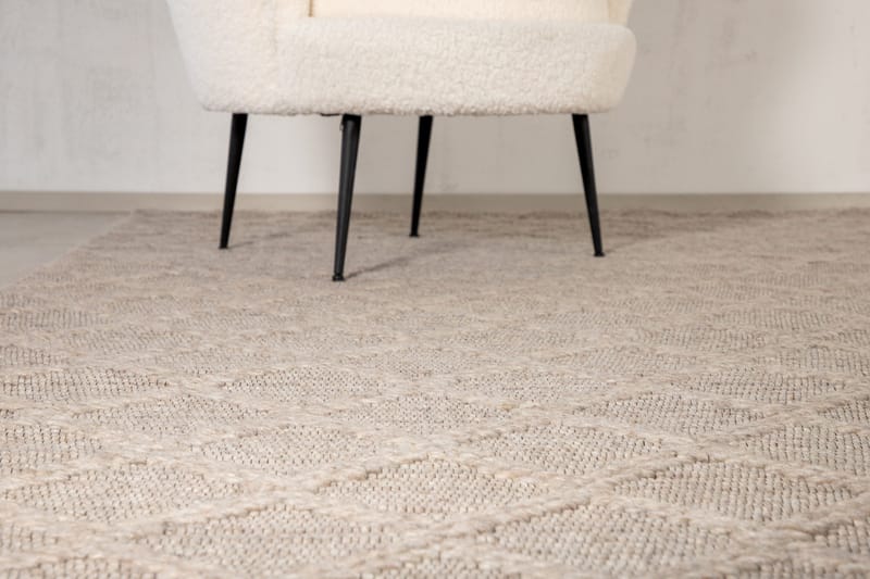 Villamatto Cloudy 160x230 cm - Beige - Kodintekstiilit & matot - Matto - Moderni matto - Villamatto