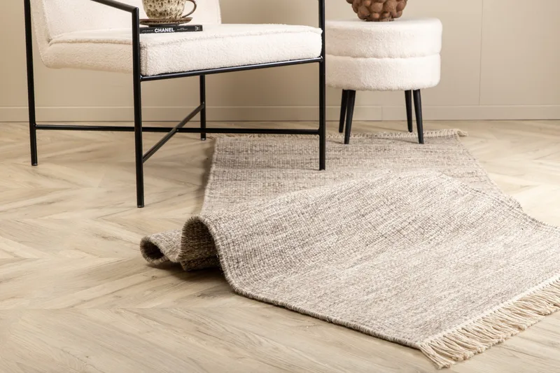 Villamatto Curys 80x250 cm - Beige - Kodintekstiilit & matot - Matto - Moderni matto - Villamatto
