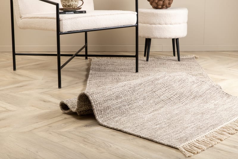 Villamatto Curys 80x250 cm - Beige - Kodintekstiilit & matot - Matto - Moderni matto - Villamatto