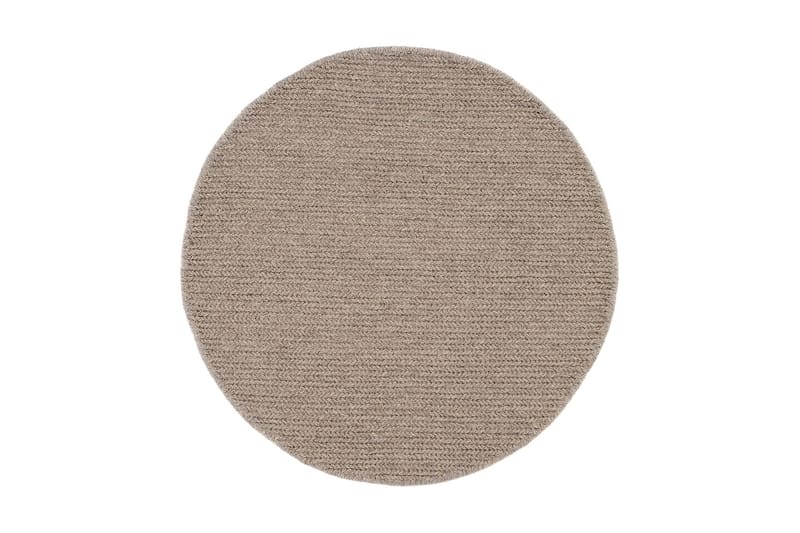 Villamatto Dalarö Ø240 cm Pyöreä Pellava, Pellavanväri
