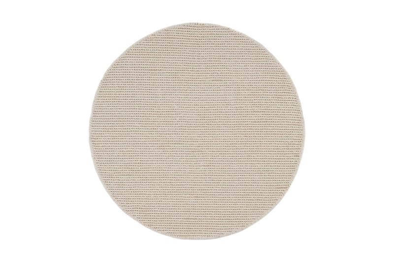 Villamatto Dalarö Ø240 cm Pyöreä Valkoinen - Valkoinen - Kodintekstiilit & matot - Matto - Moderni matto - Villamatto