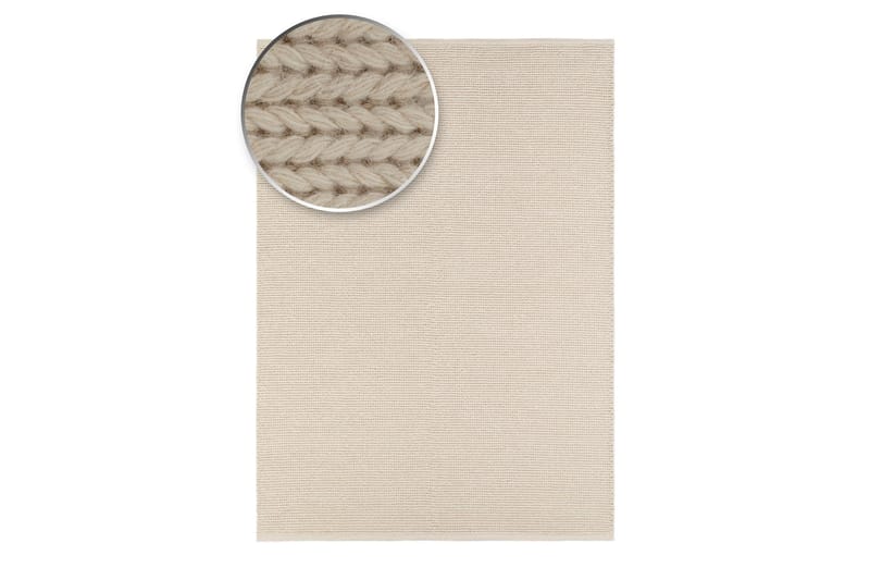 Villamatto Dalarö 200x300 cm Valkoinen - Valkoinen - Kodintekstiilit & matot - Matto - Moderni matto - Villamatto