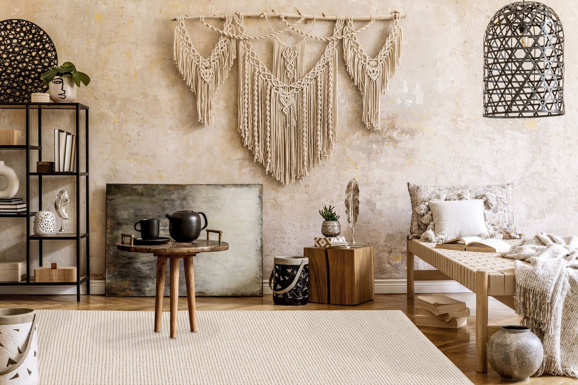 Villamatto Dalarö 240x340 cm Valkoinen - Valkoinen - Kodintekstiilit & matot - Matto - Moderni matto - Villamatto