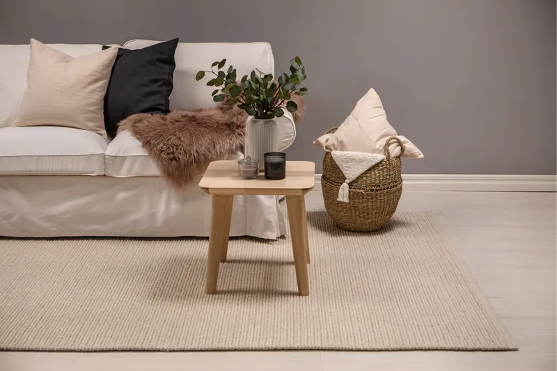 Villamatto Dalarö 240x340 cm Valkoinen - Valkoinen - Kodintekstiilit & matot - Matto - Moderni matto - Villamatto