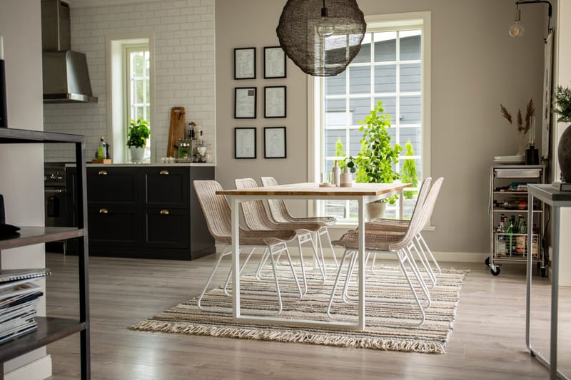 Villamatto Gudha 170x240 cm - Beige/Sininen - Kodintekstiilit & matot - Matto - Moderni matto - Villamatto