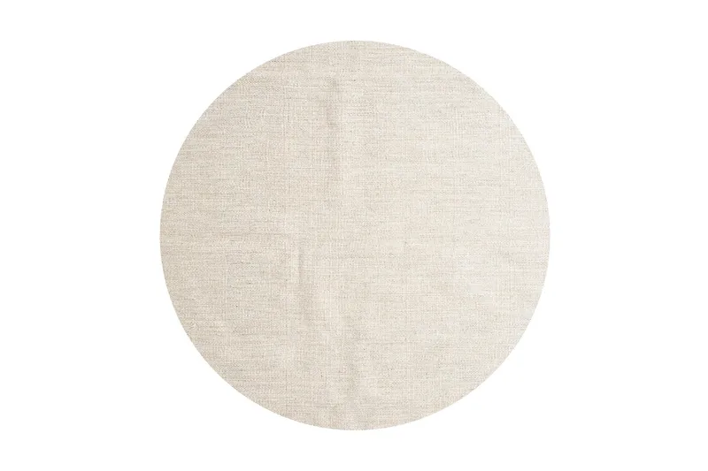 Villamatto Jaipur Pyöreä 200 cm, Beige