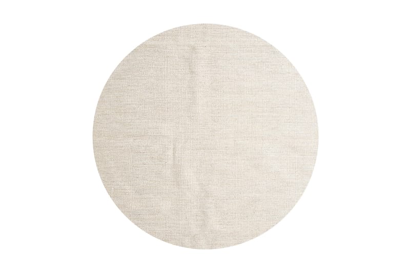 Villamatto Jaipur Pyöreä 200 cm - Beige - Kodintekstiilit & matot - Matto - Moderni matto - Villamatto