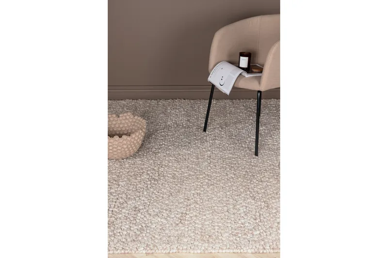 Villamatto Jajru 250x350 cm cm - Beige - Kodintekstiilit & matot - Matto - Moderni matto - Villamatto