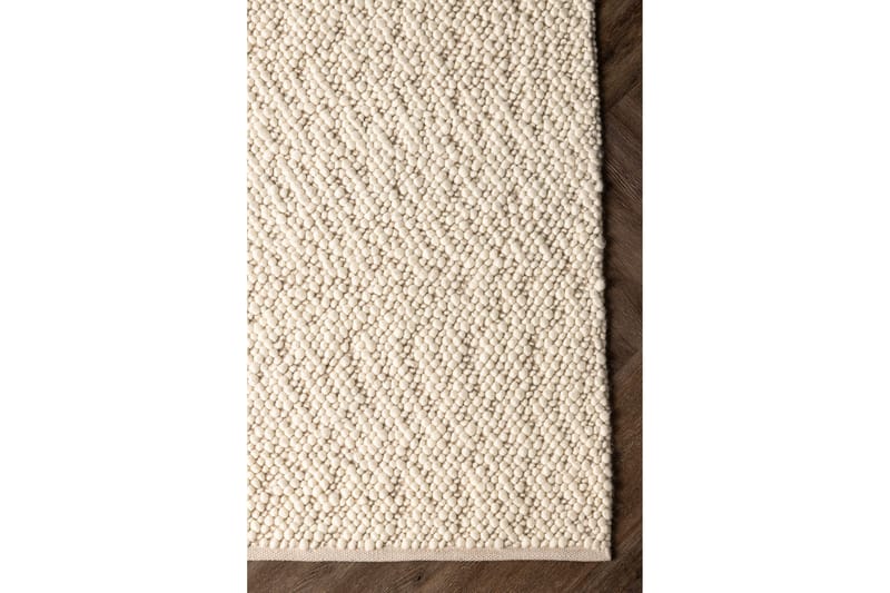 Villamatto Jajru Suorakaide 200x300 cm - Valkoinen - Kodintekstiilit & matot - Matto - Moderni matto - Villamatto