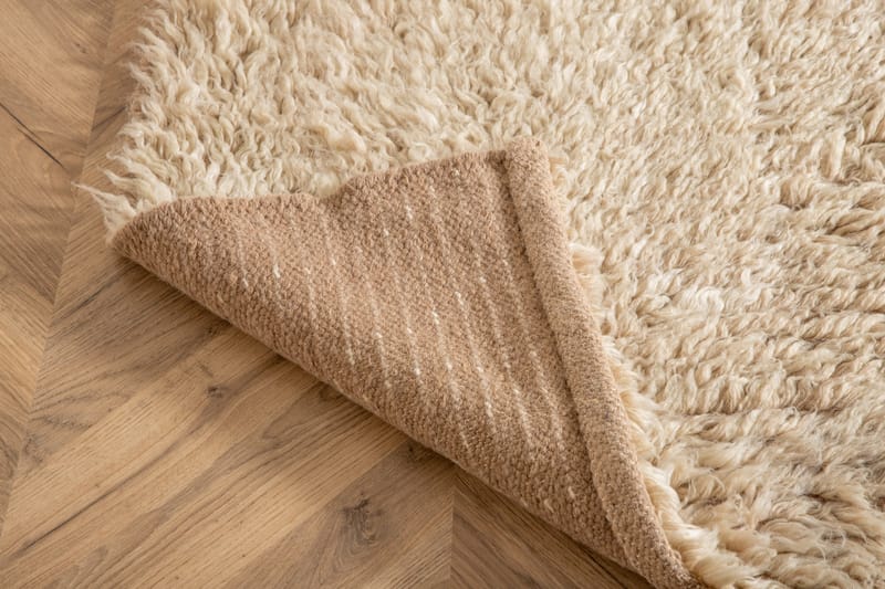 Villamatto Leiko 160x230 cm - Beige - Kodintekstiilit & matot - Matto - Moderni matto - Villamatto