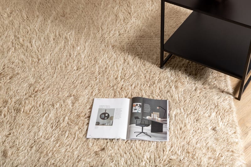 Villamatto Leiko 160x230 cm - Beige - Kodintekstiilit & matot - Matto - Moderni matto - Villamatto