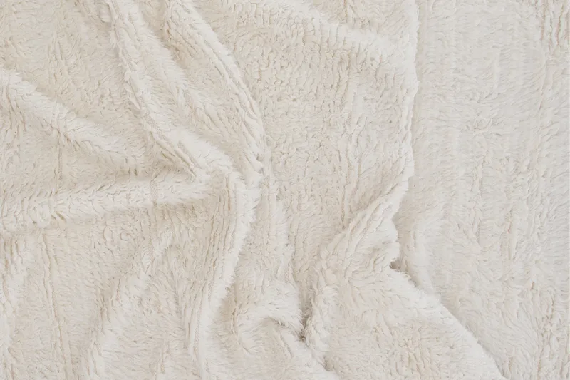 Villamatto Leiko 160x230 cm - Valkoinen - Kodintekstiilit & matot - Matto - Moderni matto - Villamatto