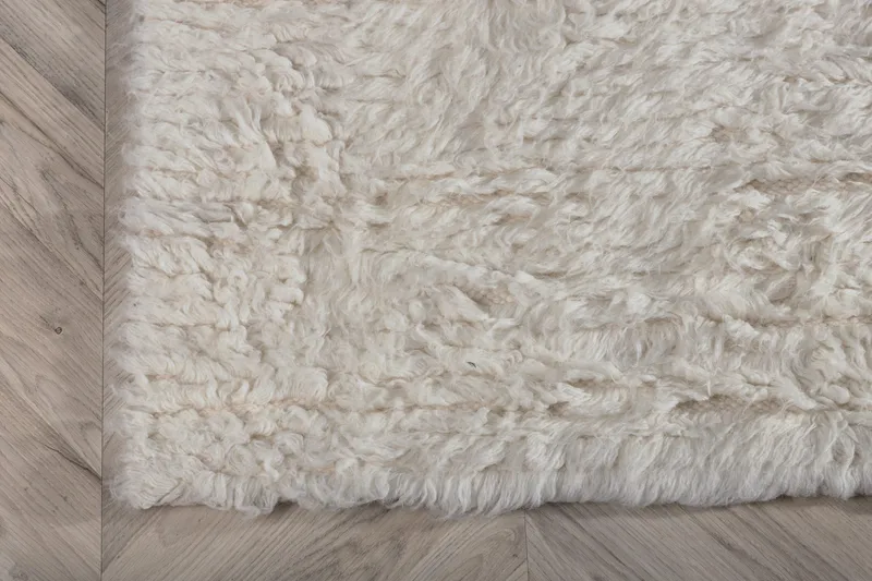 Villamatto Leiko 160x230 cm - Valkoinen - Kodintekstiilit & matot - Matto - Moderni matto - Villamatto