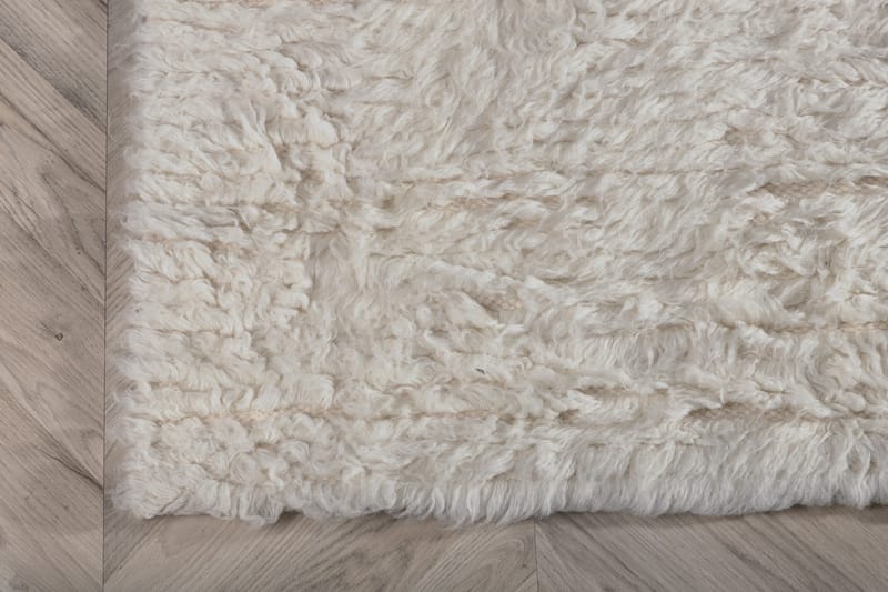 Villamatto Leiko 200x300 cm - Valkoinen - Kodintekstiilit & matot - Matto - Moderni matto - Villamatto