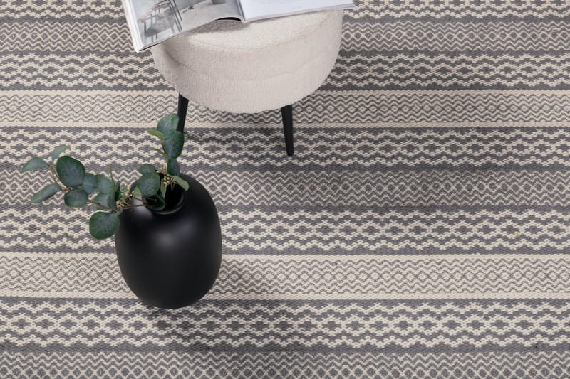 Villamatto Sishu Pyöreä 200 cm - Vaaleanharmaa - Kodintekstiilit & matot - Matto - Moderni matto - Villamatto