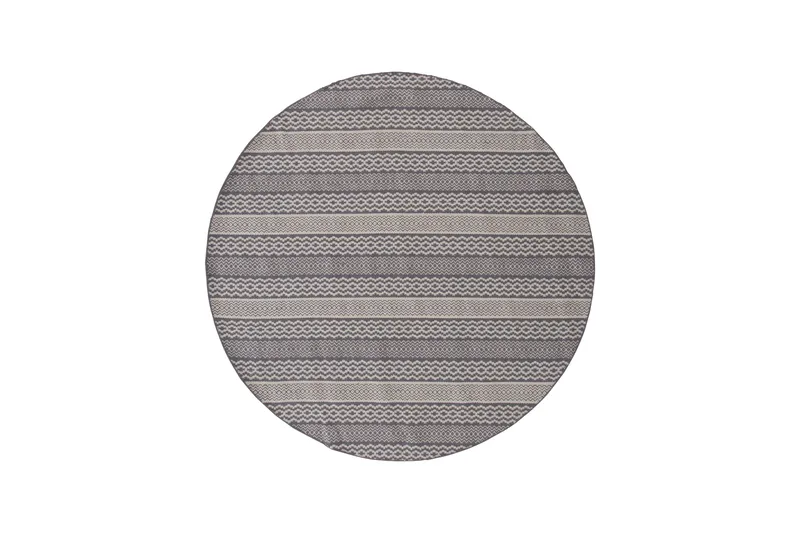 Villamatto Sishu Pyöreä 200 cm, Vaaleanharmaa