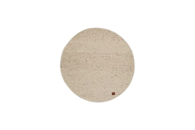 Villamatto Skagen Ø200 cm Pyöreä Luonnollinen, Luonnonmelange