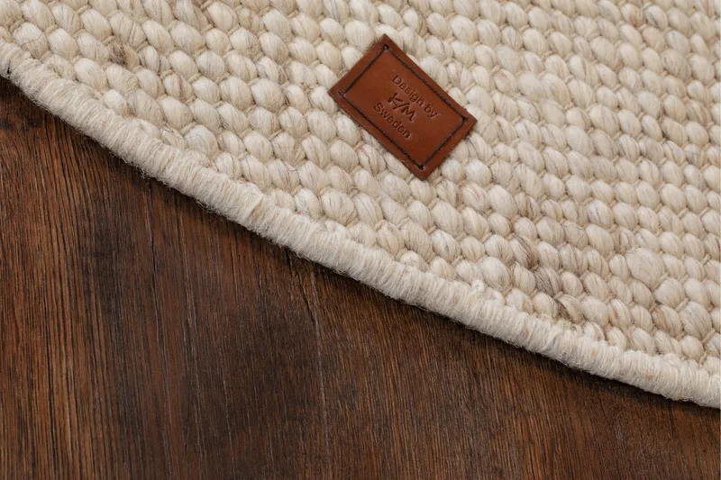 Villamatto Skagen Ø200 cm Pyöreä Luonnollinen - Luonnonmelange - Kodintekstiilit & matot - Matto - Moderni matto - Villamatto