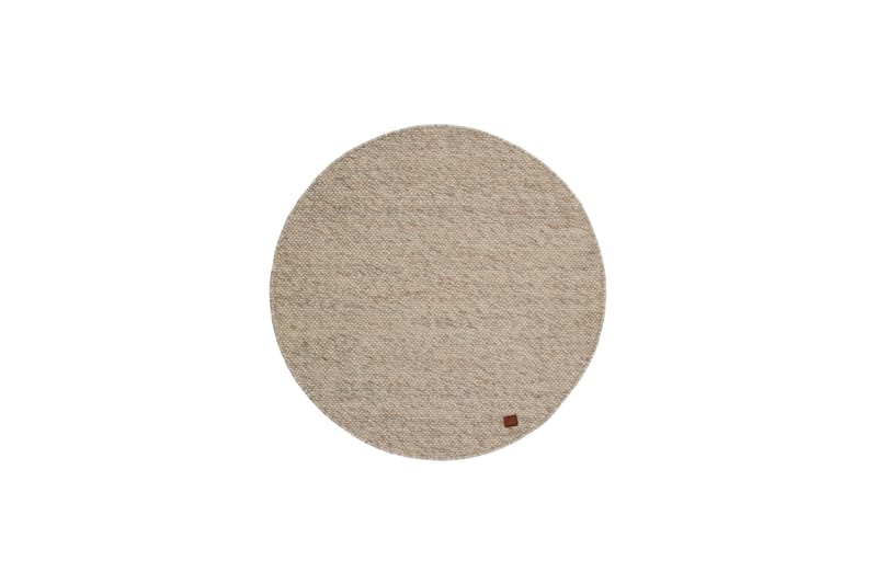 Villamatto Skagen Ø240 cm Pyöreä Hiekka - Hiekkamelange - Kodintekstiilit & matot - Matto - Moderni matto - Villamatto