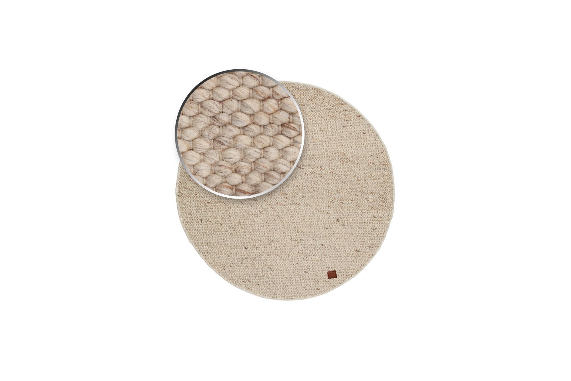 Villamatto Skagen Ø300 cm Pyöreä Luonnollinen - Luonnonmelange - Kodintekstiilit & matot - Matto - Moderni matto - Villamatto