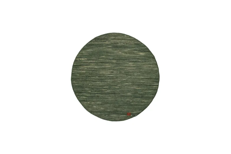 Villamatto Skagen Ø300 cm Pyöreä Vihreä - Vihreämelange - Kodintekstiilit & matot - Matto - Moderni matto - Villamatto