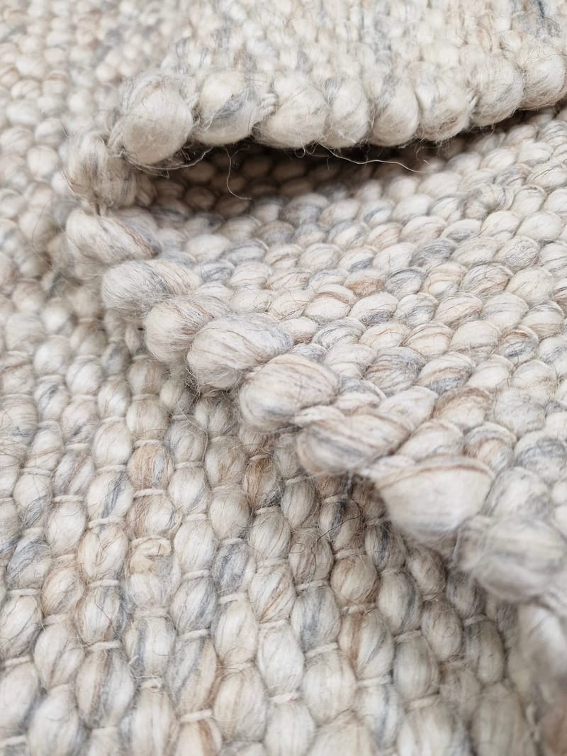 Villamatto Skagen Ø300 cm Pyöreä Hiekka - Hiekkamelange - Kodintekstiilit & matot - Matto - Moderni matto - Villamatto