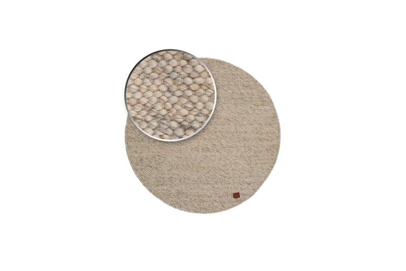 Villamatto Skagen Ø300 cm Pyöreä Hiekka - Hiekkamelange - Kodintekstiilit & matot - Matto - Moderni matto - Villamatto