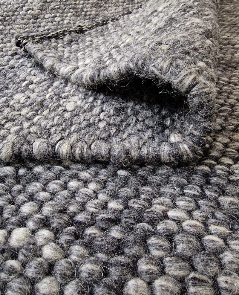 Villamatto Skagen 75x150 cm Grafiitti - Grafiittimelange - Kodintekstiilit & matot - Matto - Moderni matto - Villamatto