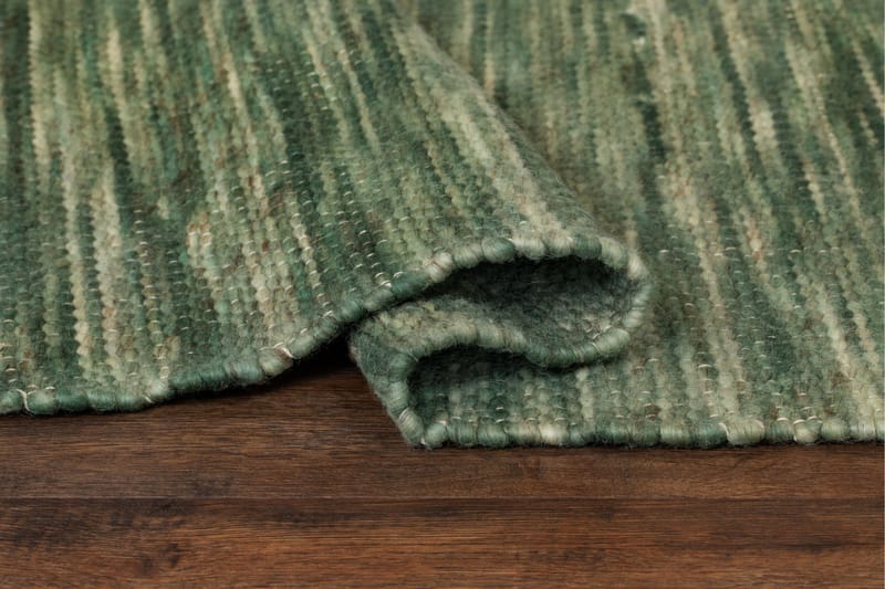 Villamatto Skagen 75x150 cm Vihreä - Vihreämelange - Kodintekstiilit & matot - Matto - Moderni matto - Villamatto