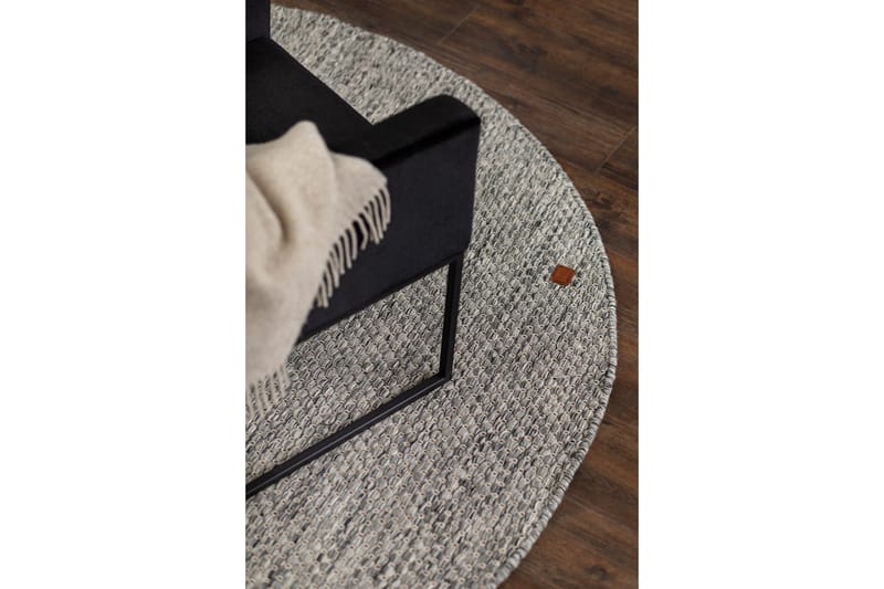 Villamatto Torekov Pyöreä Ø200 cm Harmaa - Harmaa - Kodintekstiilit & matot - Matto - Moderni matto - Villamatto