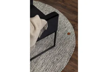 Villamatto Torekov Pyöreä Ø200 cm Harmaa - Harmaa - Kodintekstiilit & matot - Matto - Moderni matto - Villamatto