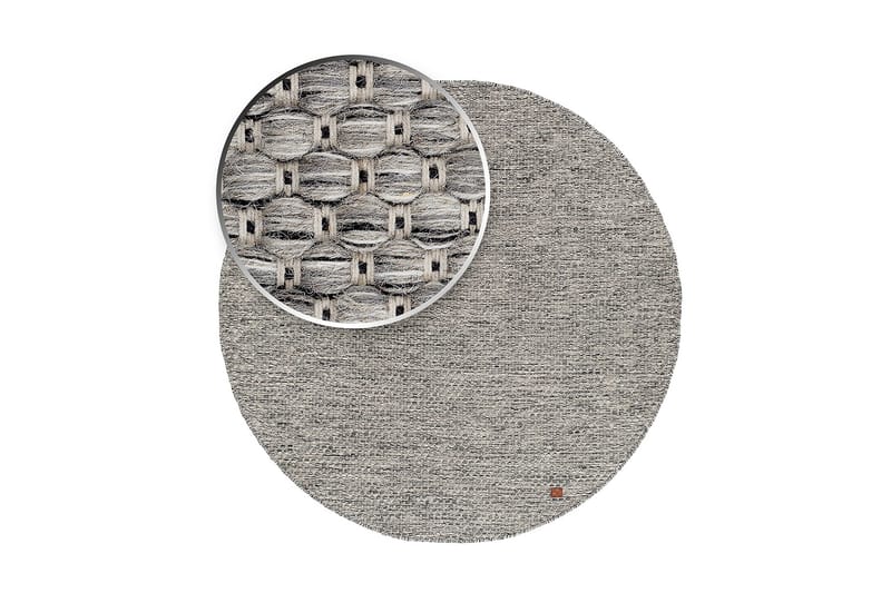 Villamatto Torekov Pyöreä Ø200 cm Harmaa - Harmaa - Kodintekstiilit & matot - Matto - Moderni matto - Villamatto