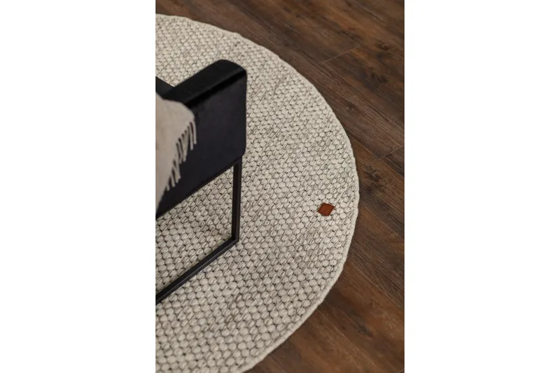 Villamatto Torekov Pyöreä 300 cm - Valkoinen - Kodintekstiilit & matot - Matto - Moderni matto - Villamatto