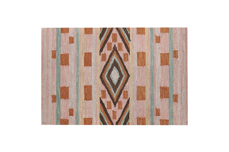 Villamatto Yomra 140x200 cm - Ruskea - Kodintekstiilit & matot - Matto - Moderni matto - Villamatto