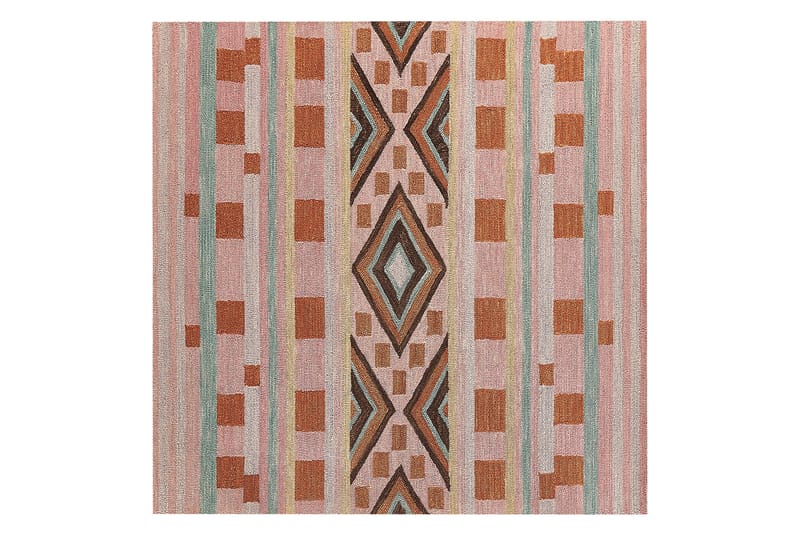 Villamatto Yomra 200x200 cm Neliömäinen, Ruskea