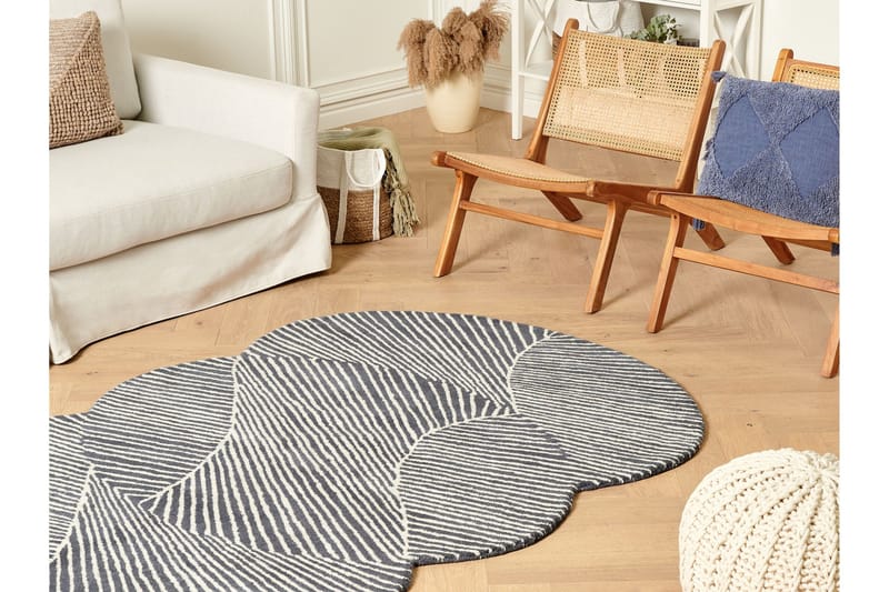 Villamatto Zabol 140x200 cm Soikea - Musta/Valkoinen - Kodintekstiilit & matot - Matto - Moderni matto - Villamatto