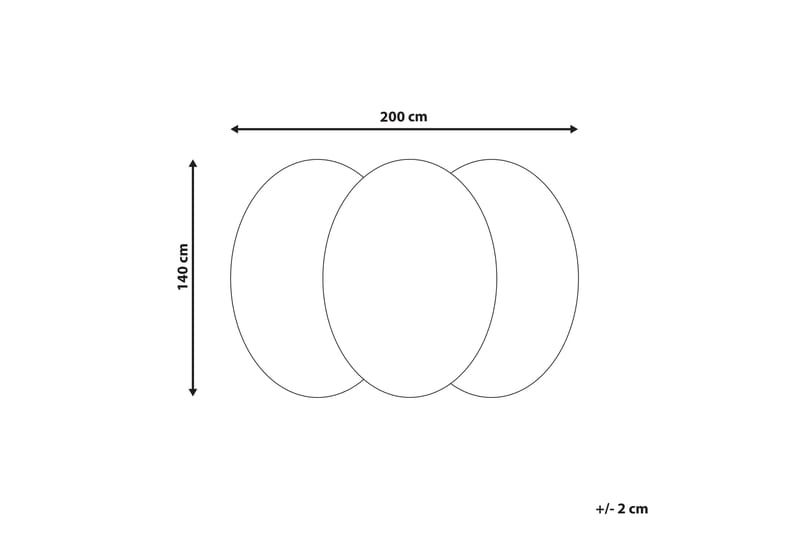 Villamatto Zabol 140x200 cm Soikea - Musta/Valkoinen - Kodintekstiilit & matot - Matto - Moderni matto - Villamatto