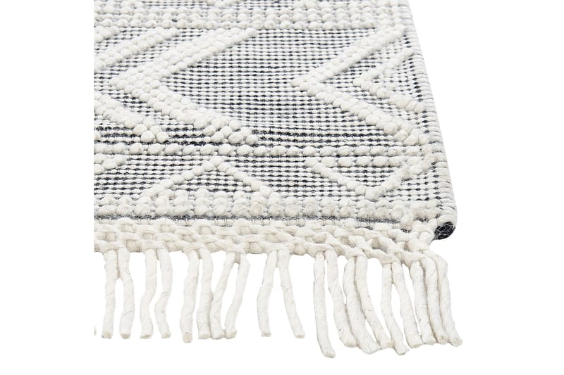 Villamatto Pazar 160x230 cm - Musta/Valkoinen - Kodintekstiilit & matot - Matto - Moderni matto - Villamatto