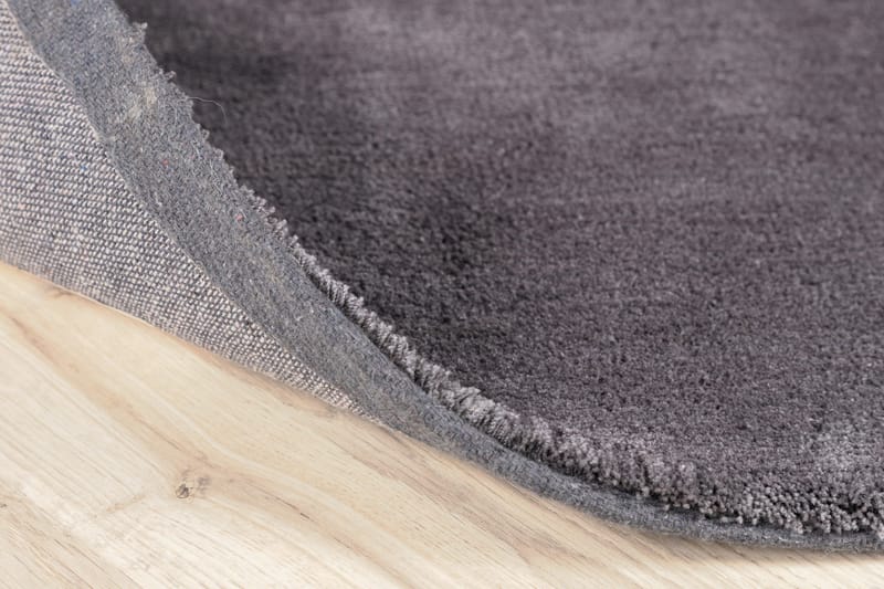Undra Viskoosimatto Pyöreä 200 - Tummanharmaa - Kodintekstiilit & matot - Matto - Moderni matto - Viskoosimatto & keinosilkkimatto