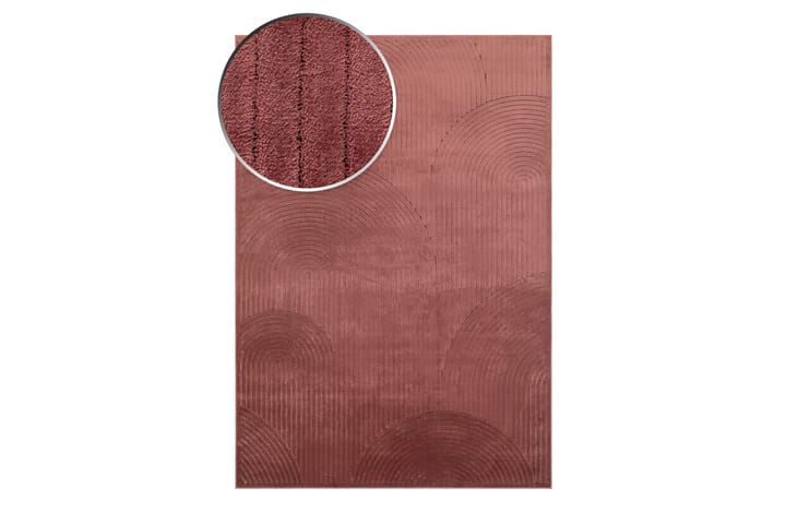 Viskoosimatto Amore Art 160x230 cm Utuinen Roosa - Vaalea roosa - Viskoosimatto & keinosilkkimatto